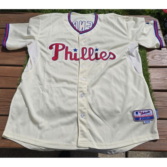 Majestic HUNTER PENCE No. 3 PHILADELPHIA PHILLIES Performance Size 54 Jersey NWT - Picture 3 of 15